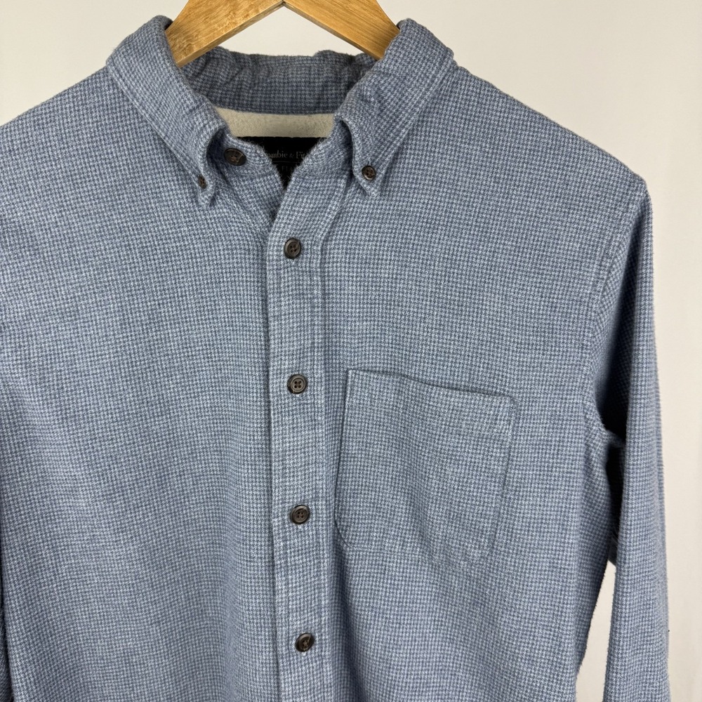 Abercrombie & Fitch Soft A&F Flannel Small Blue